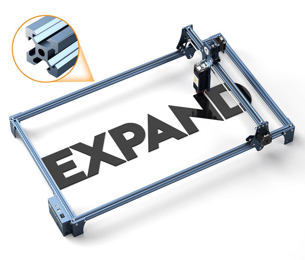 Sculpfun S9 Laser Engraver Full-Metal CNC Laser Engraving Machine 5.5W High Precision Engraving Area 410x420mm