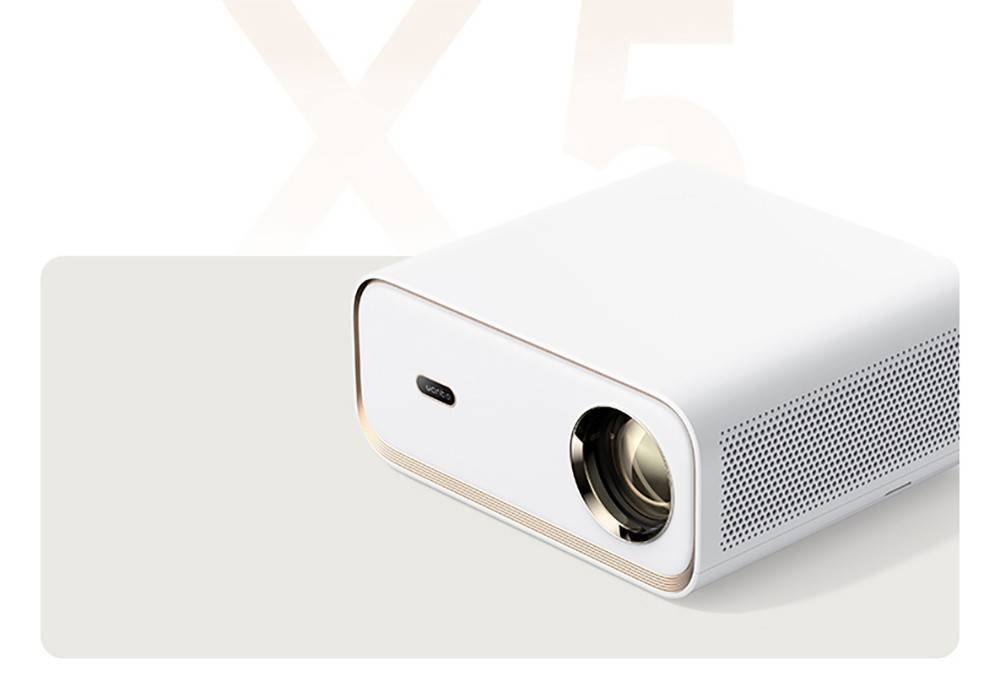 Wanbo X5 Projector, 1100 ANSI Lumens, Native1080P, Auto-keystone Correction, Dual-band WiFi 6, 1GB/16GB, Bluetooth 5.0