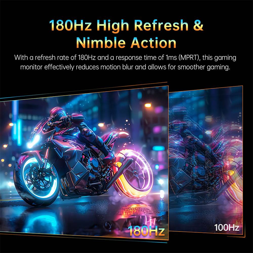 KTC H32S17 32 inch 1500R Curved Gaming Monitor 2560x1440 QHD 180Hz 16:9 ELED 99% sRGB HDR10 1ms MPRT Response Time Low-blue Compatible with FreeSync and G-SYNC USB HDMI2.0 2xDP1.4 Audio Out Flexible Adjustment with Sturdy Tripod VESA Mount Displayer