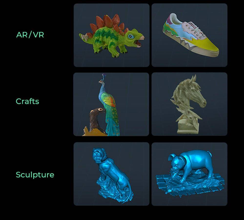 Creality CR-Scan Ferret Pro 3D Scanner, Up to 30 fps Scan Speed, 0.1mm Accuracy, 150-700mm Working Distance, 560*820mm Single Capture Range, 150x150mm Minimum Scanning, Wireless Connection