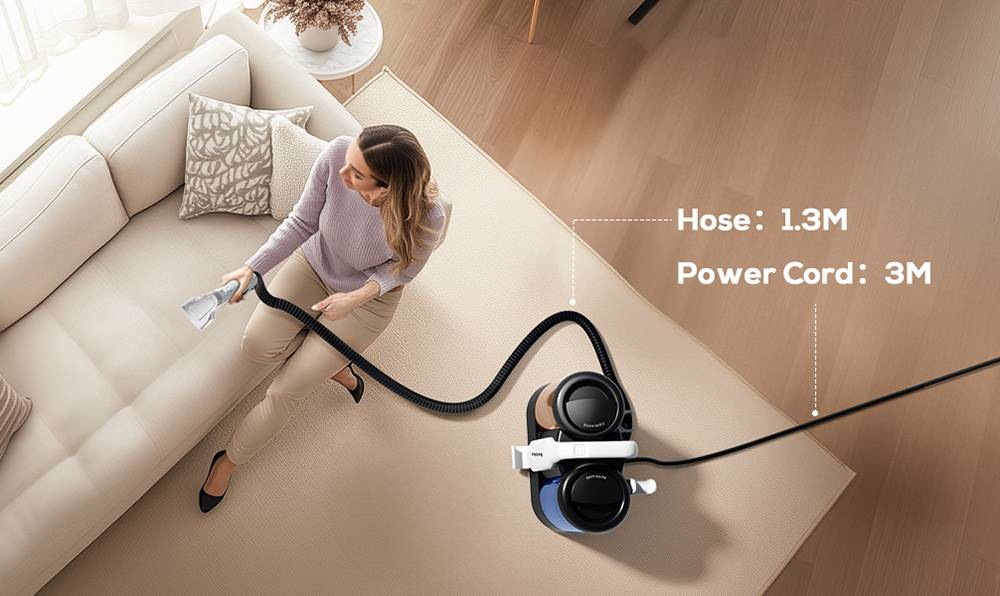 Teendow C5 Carpet Cleaner Vacuum, 11KPa Powerful Suction, ≤80dB Low Noise, 1500ml Large Water Tank Capacity