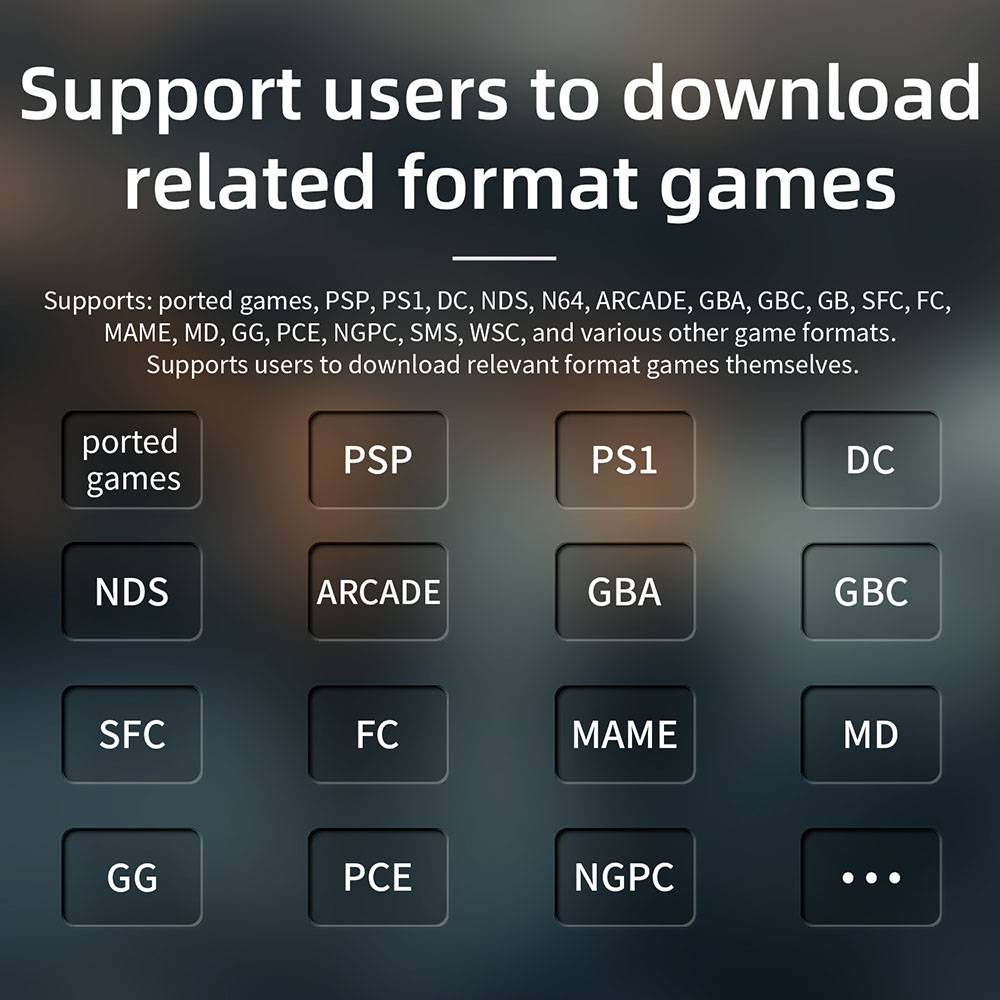 ANBERNIC RG40XX H Retro Game Console with RGB Light, 64GB TF Card with 5000+ Games, LPDDR4 1GB, 640*480P IPS Screen, 3200mAh Battery for 6 Hours Autonomy, Linux OS, 5G Wifi Bluetooth, Moonlight Streaming - Blue