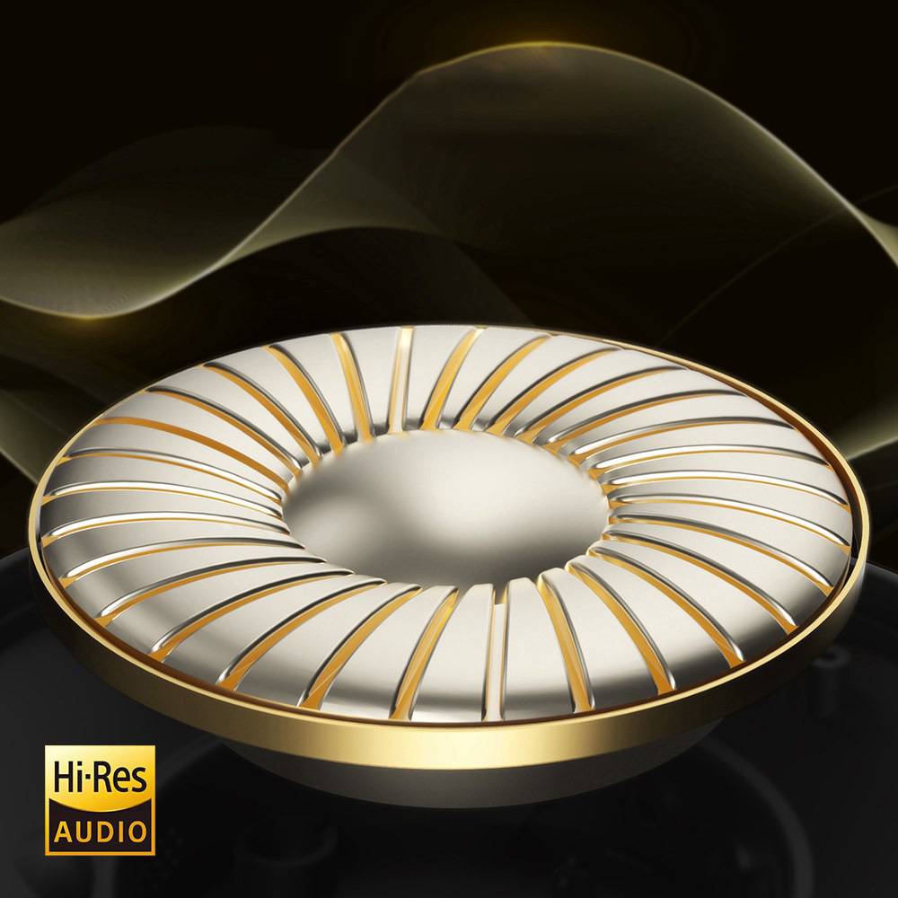 Tronsmart SOUNFII Q20S Hybrid ANC Headphones, Bluetooth 5.3, Hybrid Active Noise Cancellation, 60 Hours Playtime, Hi-Res Audio, 90° Swiveling Earpads, Pair with 2 Devices, Tronsmart App Control - Black