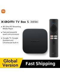 Original Global Version Xiaomi TV Box S(2nd Gen) 4K Ultra HD 2G 8G WiFi BT5.2 Google TV Cast Netflix Smart TV Box Media Player