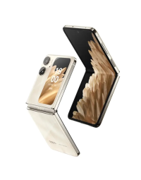 OPPO Find N2 Flip Dual-SIM 256GB ROM + 8GB RAM (GSM only | No CDMA) Factory Unlocked 5G Smartphone (Astral Black) - International Version-8+256G-ROM(Multi-voice, google play)-gold-CN