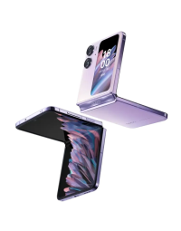 OPPO Find N2 Flip Dual-SIM 256GB ROM + 8GB RAM (GSM only | No CDMA) Factory Unlocked 5G Smartphone (Astral Black) - International Version-8+256G-ROM(Multi-voice, google play)-Purple-CN