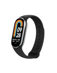 Global Version Xiaomi Mi Band 8 Smart Bracelet 1.62'' AMOLED Screen Blood Oxygen Heart Rate Monitor, Fitness Tracker-Black