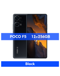 POCO F5 5G Global Version 12GB 256GB Snapdragon 7+ Gen 2 Octa Core 120Hz Flow AMOLED DotDisplay 64MP Camera 67W NFC-12G+256G-Black