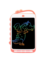 10 inch Cartoon Dinosaur LCD Writing Board Colorful Children Painting Board-10 inch (Light Pink)