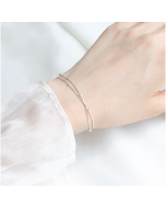 S925 Sterling Silver Gypsophila Beanie Ladies Bracelet