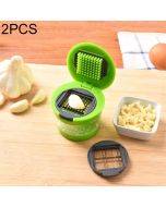 2 PCS Multi-purpose Mini Kitchen Tool Vegetable Garlic Manual Slicer Cutter Chopper Random Color Delivery