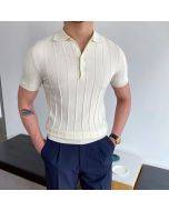 Gentleman classic knit  shirt