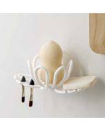 Cute White Beauty Egg Makeup Sponge Blender Holder Hanging Sponge Drying Rack Stand