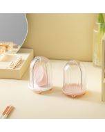 New Design Beauty Makeup Sponge Storage Transparent Cosmetic Powder Puff Base Rack Beauty Makeup Sponge Display