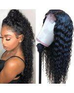 Black Brazilian Black Water Wave Long Wigs