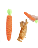Carrot Cat Chew Rope Toy Bite Resistant Stick Built-in Bell