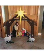 Holy Night Outdoor Christmas Nativity Set
