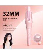 Electric rotating curling iron does not hurt hair