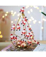Christmas Decoration Lights Snowman Santa Claus Decoration Light String Led Copper Wire Light String.
