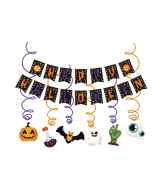 Halloween new  pull flag banner decoration