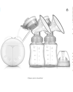 Bomba tira leite elétrica inteligente, USB BPA Free Bomba tira leite dupla de segurança Confortável e leve Bomba tira leite automática pós-parto com massageador