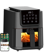 Chefree AFW01 Electric Oil-free Air Fryer with Visible Window Frying Pan Toast Bread Rack Airfryer for French Fries Touch Screen