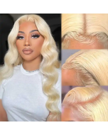 Blonde Hd Lace Frontal Wig Human Hair