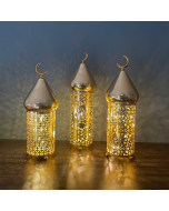 led wind lantern lanterns EID holiday iron lamp decorative crafts decorative ornaments