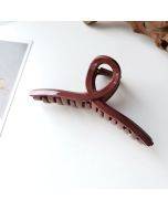 2 PCS Resin Material Spring Hair Clip, Colour: 7 Chestnut