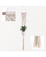 Hand-woven wooden sticks models flower pot net pocket gardening creative flower pot hanging basket