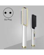 ZF-888 60W Dual-Purpose Splint Electric Curling Comb For Straight Hair And Curly Hair EU Plug(White)