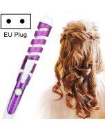 Professional Salon Hair Curler Magic Spiral Curling Iron Ceramic Electric Hair Curling Wand(Purple)