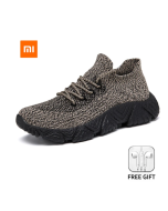 Xiaomi Youpin Men's Shoes Sneakers Casual Shoes New Mesh Breathable Sport Male Flying Knit Flats Men Sneakers Lace-up Loafers