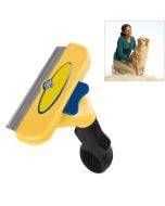 Large Medium and Small Dog Cat General Pet Hair Removal Comb, Size:Short hair(Yellow L)