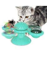 Pet Toy Cat Turntable Funny Cat Toy Scratch Scratching (Lake Blue)