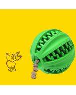 Pet Toy Cartoa Toy Pet Leaking Ball Mill Rubber Toy Cleansing Ball, Specification: Large (Green)