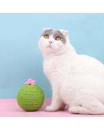 Sisal Cat Catching Ball Tumbler With Catnip Toy(Green)