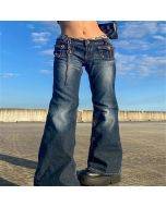 Vintage Faded Pocket Cargo Jeans