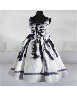 Women's Tie-Dye Skull Print Dress