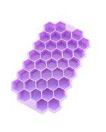 37 Grids Ice Cubes Honeycomb Ice Cream Maker Form DIY Mould Popsicle Molds Yogurt Ice Box Fridge Treats Freezer(Purple)
