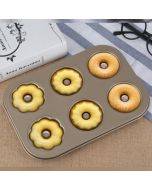 3 Flowers Type Donuts Cookie Mold Gold 6 Cups Cake Mold Baking Mold Cake Tools Bakeware Kitchen Accessories