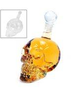 Crystal Glass Skull Bottle for Vodka & Whiskey & Beer Liqueur & Red Wine & Other Beverage,