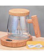 400ml Automatic Stirring Mug Maple Electric Coffee Cup, Style: Rechargeable Colorful Cup+Thermostatic Coaster