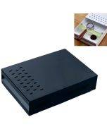 Stainless Steel Drawer Type Coffee Grounds Box Coffee Machine Supporting Equipment(Black)