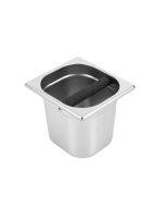 Stainless Steel Coffee Grounds Bucket Coffee Box, Specification:Large