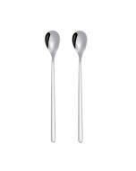 2 PCS Stainless Steel Spoon Creative Coffee Spoon Bar Ice Spoon Gold Plated Long Stirring Spoon