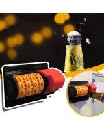 Beer Counter Wall-mounted Can Opener Bottle Opener (Red and Black)