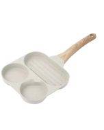 Dual Hole Maifan Stone Non-stick Pan Egg Burger Frying Pan Universal Induction Cooker