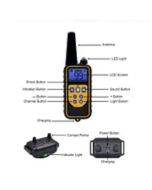 Dog Training Shock Collar Dog Pets Reflective Trainer Anti Bark Rechargable Behaviour Training For Pets