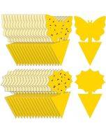 Fruit Fly Traps Fungus Gnat Traps Yellow Sticky Bug Traps 36 Pack Non-Toxic and Odorless for Indoor Outdoor Use Protect The Plant.